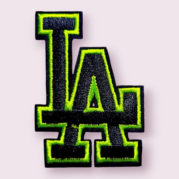 Iron On Patch-Crafts Material DIY Applique-LA-Los Angeles - Picture 1 of 3